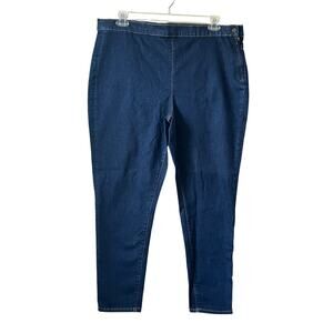 GAP Denim Women's Jeans Sculpt True Skinny High Rise Side Zip Blue 40x27 / 35R